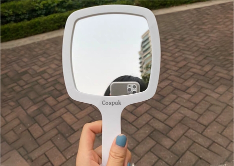 Cospak Hand Mirror Handheld Cosmetic Mirror with Handle