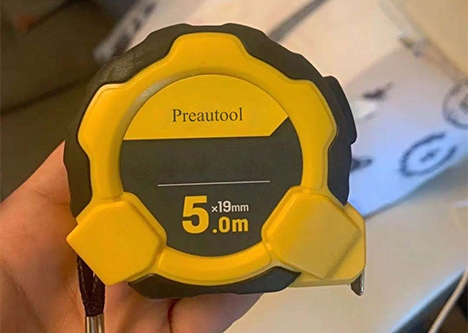 Preautool Tape Measure with anchor, Black/Yellow, 5 m/19 mm