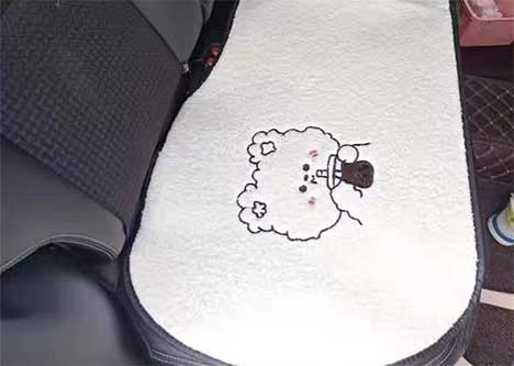 Chezope 7 Pieces  Car Seat Covers and Car Seat Cushion Funny Creative Seat Covers for Car,Men Women Universal Car Seat Protectors for Most Cars